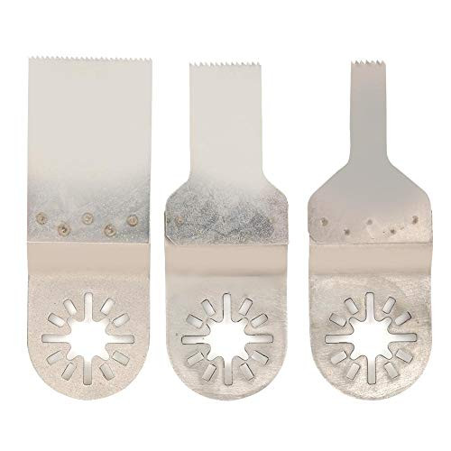 3Pcs Stainless Steel Oscillating Saw Blades Set Universal Wood Metal Plastic Oscillating Multi Tool Quick Release Saw Blades