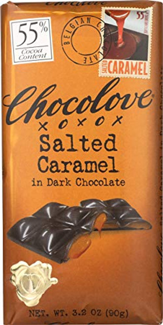 Chocolove  Chocolate Bar Dark Caramel  3.2 oz