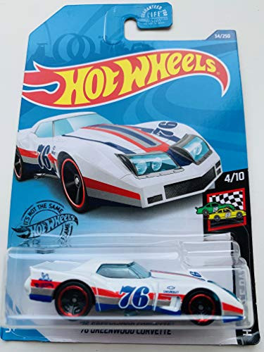 HW Hotwheels '76 Greenwood Corvette  White 34 250