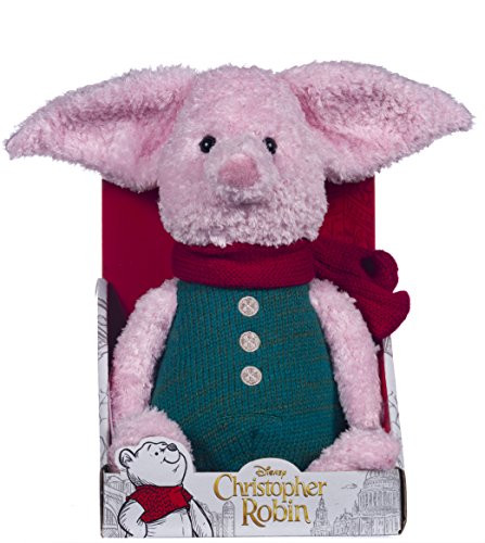 Disney Christopher Robin Collection Winnie The Pooh Piglet Soft Toy - 25cm