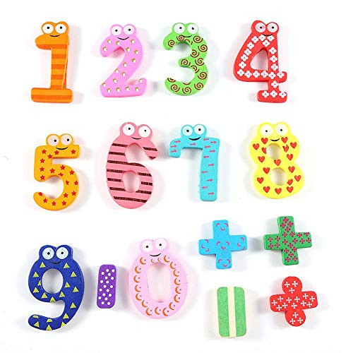 Magnet Fridge Stick - 15Pcs lot Lovely Wooden Mathematics Numbers Fridge Magnet Children Learning Educational Toys