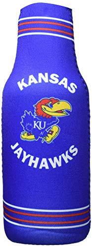 Logo Brands NCAA Kansas Jayhawks Bottle Coozie  One Size  Team Color