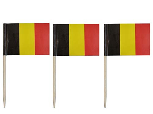 JAVD CYPS 100 Pcs Belgium Flag Belgian Toothpick Flags Small Mini Stick Cupcake Toppers Belgian Flags Country Picks Party Decoration Celebration Cocktail Food Bar Cake Flags JAVD CYPS 100 Pcs Belgium Flag Belgian Toothpick Flags Small Mini Stick Cupcake Toppers Belgian Flags Country Picks Party Decoration Celebration Cocktail Food Bar Cake Flags