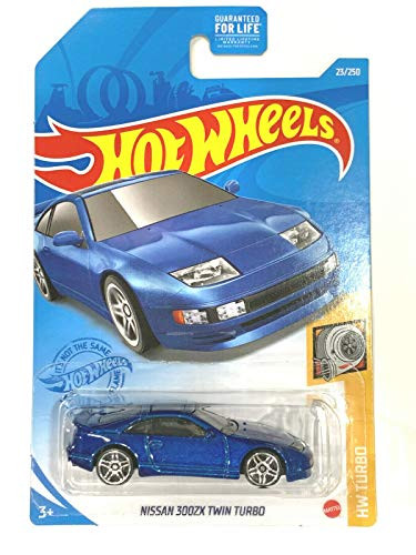 DieCast Hotwheels Nissan 300ZX Twin Turbo  Blue  23 250  HW Turbo 1 5