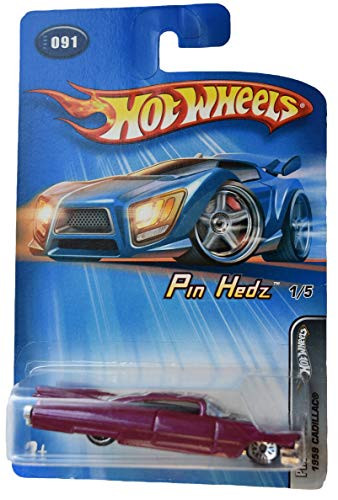 Hot Wheels Pin Hedz 1 5 1959 Cadillac 91  Magenta