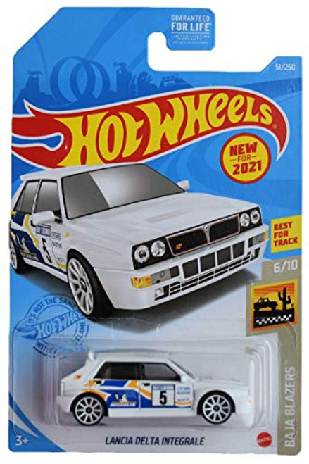 DieCast Hotwheels Lancia Delta Integrale Baja Blazers 6 10 Ship in Kar Keeper White DieCast Hotwheels Lancia Delta Integrale Baja Blazers 6 10 Ship in Kar Keeper White