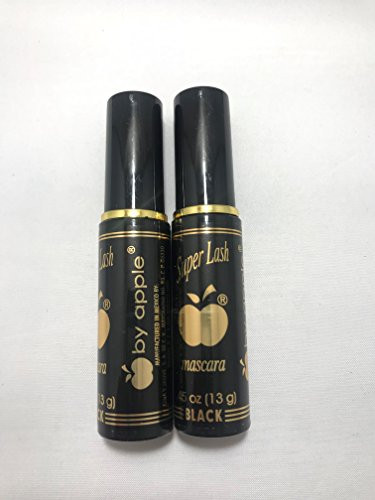 APPLE MASCARA SUPER LASH - BLACK  BLACK   2 PCS