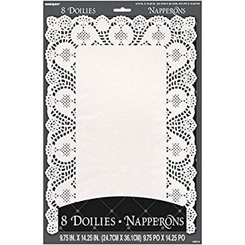 White Placemat Paper Doilies  8ct