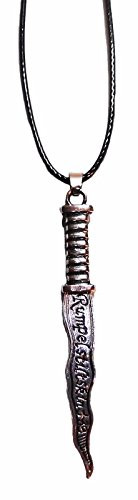 Once upon a Time RUMPLESTILTSKIN Silvertone Dagger Necklace PENDANT