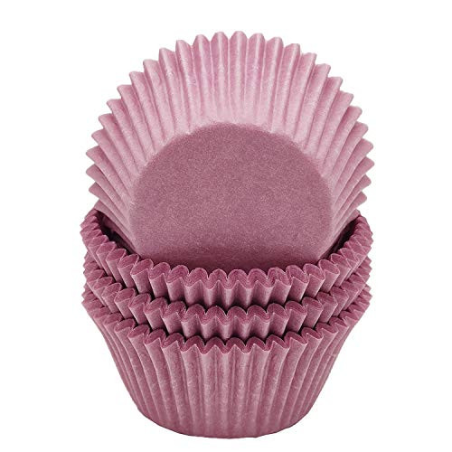 Mombake Premium Purple Greaseproof Cupcake Liners Muffin Paper Baking Cups Standard Sized  100-Count