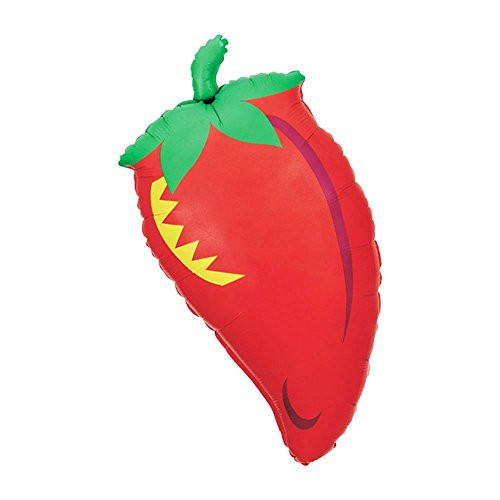 Red Chili Pepper Jumbo 32" Cinco de Mayo Fiesta Foil Party Balloon