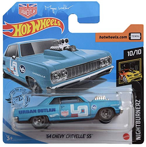 DieCast Hot Wheels '64 Chevy Chevelle SS  Night Burnerz 10 10  Short Card