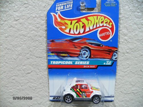 Hot Wheels Baja Bug 1998 Tropicool Series 694 larger Rear Wheel Malaysia Base