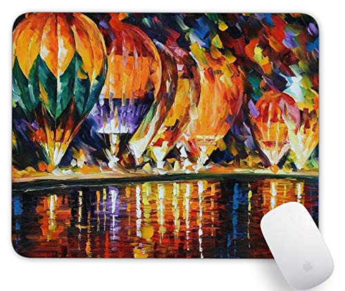 Gaming Mouse Pads  Personalized Design Rectangle Mouse Mat for Cute Women  Girls  Non-Slip Rubber Mousepad for Office Computers Laptop-Famous Art Paint