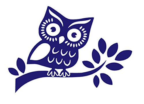 Little Owl Vinyl Sticker Decals for Car Window Laptop Phone  6" x 4.2"  Purple