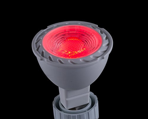 CBConcept 2-Pack, 5 Watt, GU10 LED Bulb, Red, 50W Halogen Bulbs Equivalent, 36° Beam Angle, 120 Volt, Not Dimmable, Recessed Lighting, Track Lighting, Spotlight, LED Light