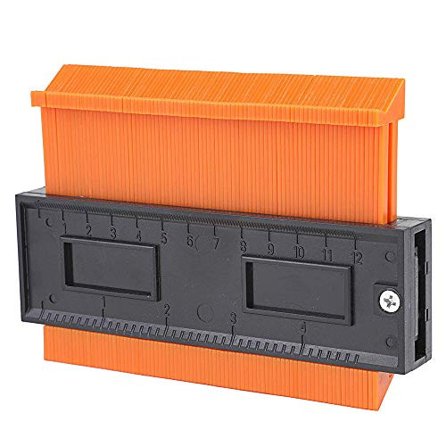Contour Gauge Duplicator 5 Inch Plastic Profile Copy Gauge Contour Gauge Duplicator Standard Wood Marking Tool Tiling Laminate Tiles General Tools Orange