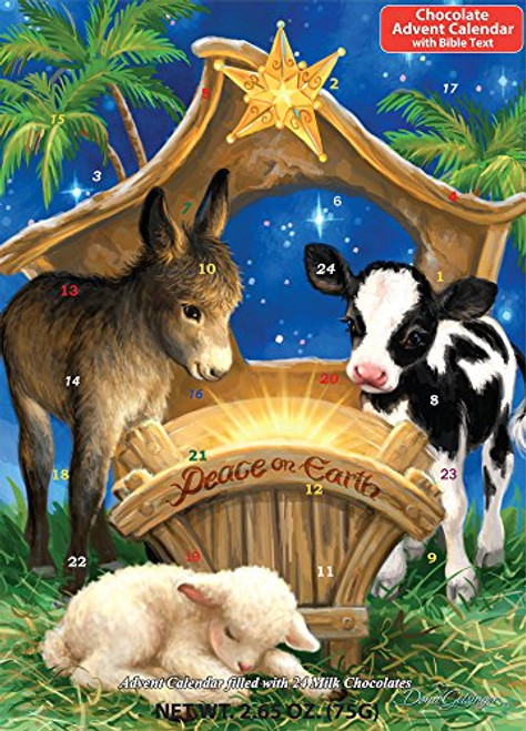 Peace on Earth Chocolate Advent Calendar Countdown to Christmas Peace on Earth Chocolate Advent Calendar Countdown to Christmas