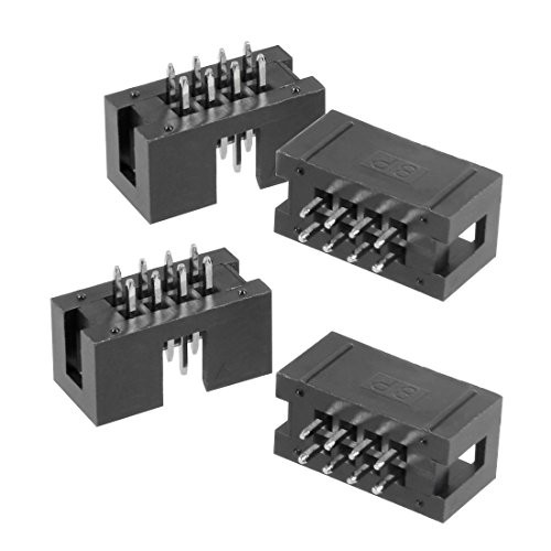 uxcell 20Pcs 2.54mm Pitch 2x4-Pin Double Row Straight Box Header Connector PCB Board Socket