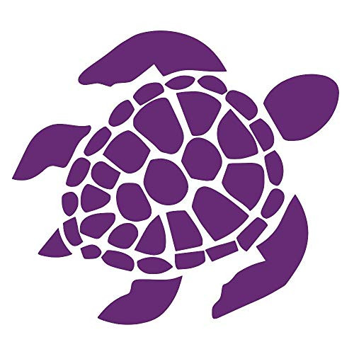 Sea Turtle  Pick Any Color  Vinyl Transfer Sticker Decal for Laptop Car Truck Window Bumper  3in x 2.7in  Purple