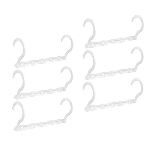 Timirog Space Saving Hangers Closet Organizers Sturdy Plastic Magic Hangers Space Saver Wardrobe Clothes Hangers Organizer White 6 Pack Timirog Space Saving Hangers Closet Organizers Sturdy Plastic Magic Hangers Space Saver Wardrobe Clothes Hangers Organizer White 6 Pack