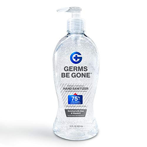 1 Bottle of 15 Oz Hand Sanitizer Enriched with Aloe and Vitamin E  75% Ethyl Alcohol with Pump