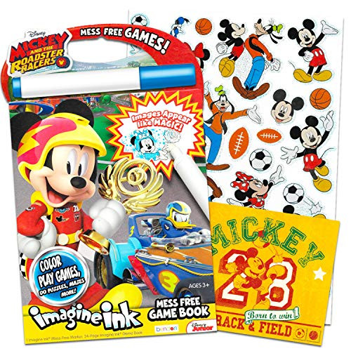 Disney Mickey Mouse Clubhouse Imagine Ink Coloring Book and Sticker Pack Set (Includes Mess Free Marker)