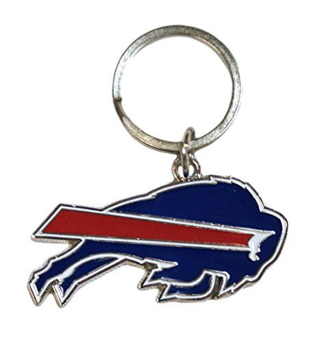 NFL Siskiyou Sports Fan Shop Buffalo Bills Chrome  and  Enameled Key Chain One Size Team Colors