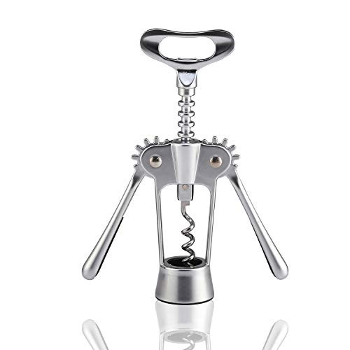 JACHI Wing Corkscrew Beer Bottle Opener Wine Opener  Multifunctional Wine Bottle Opener for Wine Prosecco Beer Bottles Used in Kitchen Chateau Restaurant Bars silver JACHI Wing Corkscrew Beer Bottle Opener Wine Opener  Multifunctional Wine Bottle Opener for Wine Prosecco Beer Bottles Used in Kitchen Chateau Restaurant Bars silver