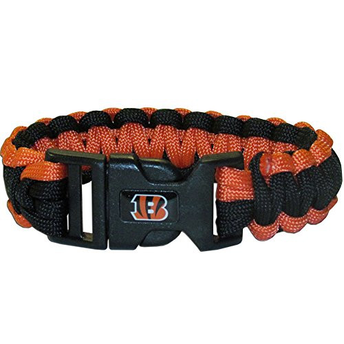 NFL Siskiyou Sports Fan Shop Cincinnati Bengals Survivor Bracelet One Size Team Color NFL Siskiyou Sports Fan Shop Cincinnati Bengals Survivor Bracelet One Size Team Color