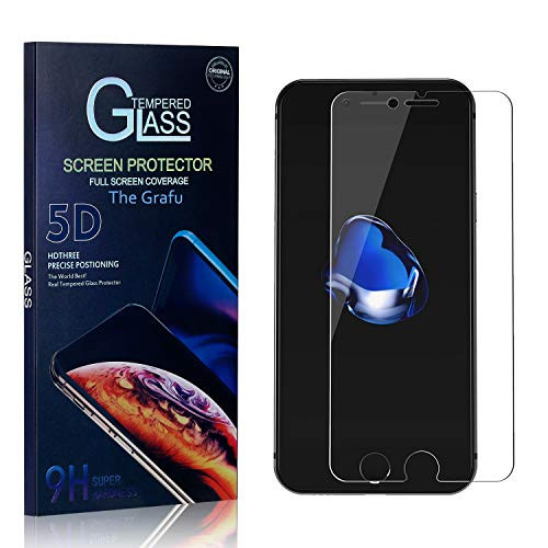 The Grafu Screen Protector for iPhone 6S   iPhone 6  9H Scratch Resistant Tempered Glass Screen Protector Compatible with iPhone 6S   iPhone 6  Drop Fall Protection  1 Pack