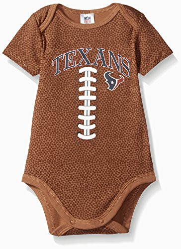 NFL Houston Texans Unisex-Baby Short-Sleeve Bodysuit  Brown  12 Months