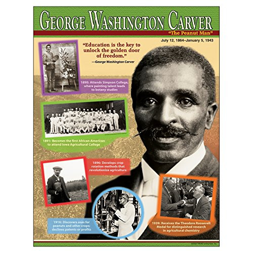 Trend Enterprises George Washington Carver Learning Chart  1 Piece   17" x 22"