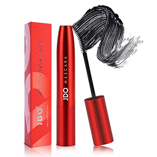 JDO Volume Mascara 4D Silk Fiber Lash Mascara Lengthening Waterproof Mascara Black Natural Smudge-proof Mascara No Clumping and Long Lasting Charming Eye Makeup JDO Volume Mascara 4D Silk Fiber Lash Mascara Lengthening Waterproof Mascara Black Natural Smudge-proof Mascara No Clumping and Long Lasting Charming Eye Makeup