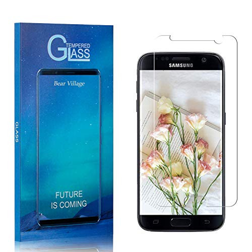Bear Village Screen Protector for Galaxy S7  Premium Tempered Glass Screen Protector  Scratch Resistant Bubble Free Screen Protector Film for Samsung Galaxy S7  1 Pack