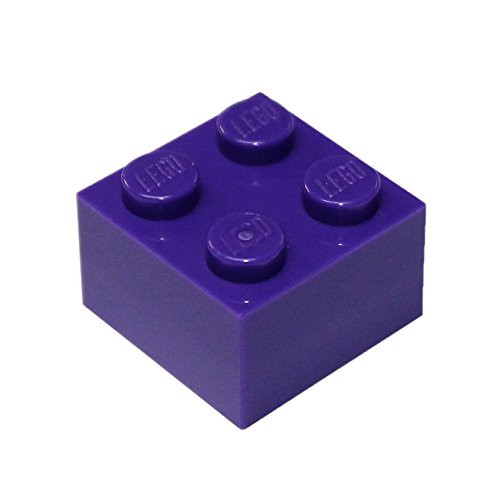 LEGO Parts and Pieces  Dark Purple  Medium Lilac  2x2 Brick x20