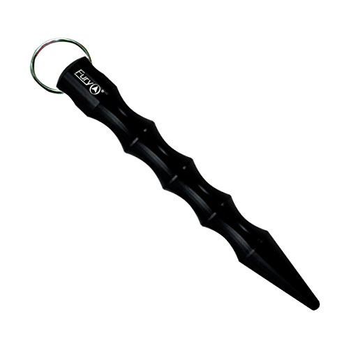 Fury Tactical Self Defense Keychain with Pressure Tip  5"  Black