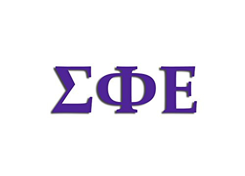 Officially Licensed Sigma Phi Epsilon 8" x 3" Window Decal - Purple