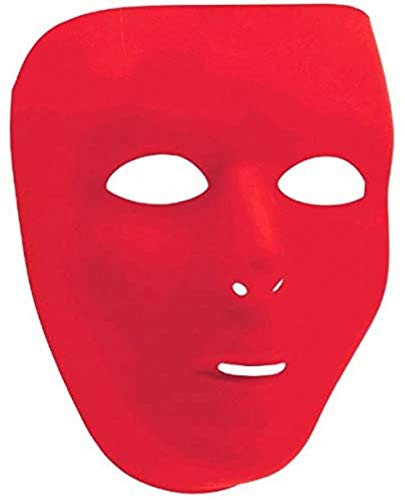 Amscan Full Face Mask  Party Accessory  Red