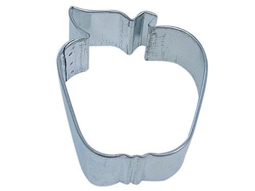 CybrTrayd R and M Tinplate Steel Cookie Cutter  2.5-Inch  Apple  Tin