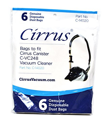 Cirrus Genuine 6 Pack Style C Canister Hepa Vacuum Cleaner Bags C-14020