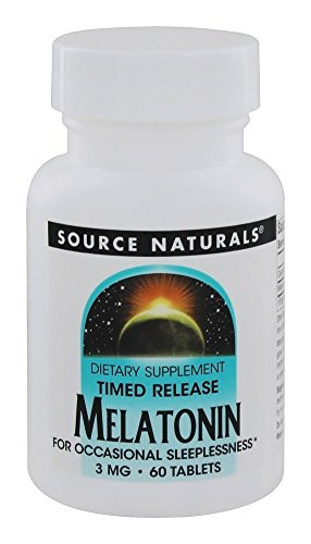 Source Naturals  Melatonin 3mg Time Release  60 Tablets