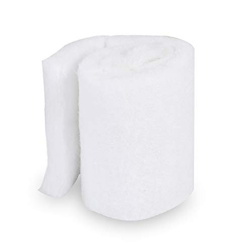 MUCH Aquarium Filter Pad - Cut to Fit - Dye-Free  Premium Koi Pond FINE Filter Media Roll for Clear Water - Aquariums  Ponds or Water Gardens ?White?