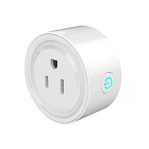 Smart plugs Homeazi Mini smart WiFi Outlets with remote control and timer function work with Alexa and Google Home  2.4GHz WiFi  No Hub Required  1 Pack