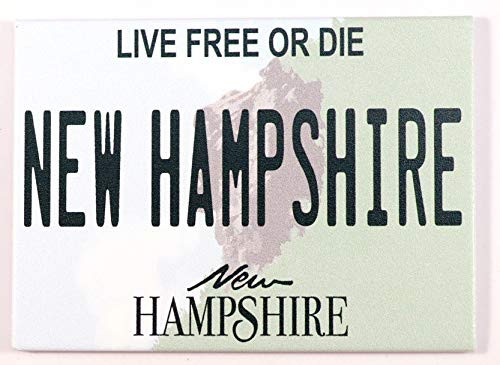 New Hampshire License Plate Fridge Collector's Souvenir Magnet 2.5" X 3.5"