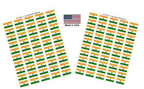 Made in USA 100 Country Flag 1.5" x 1" Self Adhesive World Flag Scrapbook Stickers Two Sheets of 50 100 International Sticker Decal Flags Total India Made in USA 100 Country Flag 1.5" x 1" Self Adhesive World Flag Scrapbook Stickers Two Sheets of 50 100 International Sticker Decal Flags Total India