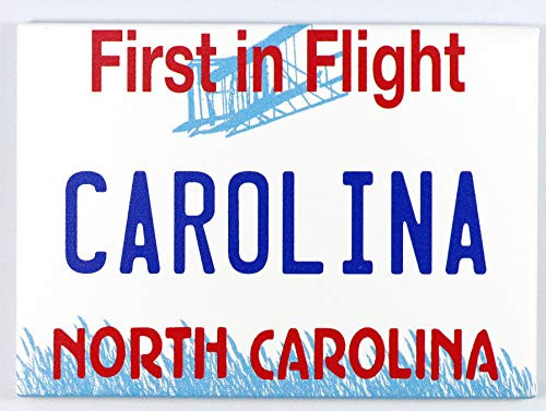 North Carolina License Plate Fridge Collector's Souvenir Magnet 2.5" X 3.5" North Carolina License Plate Fridge Collector's Souvenir Magnet 2.5" X 3.5"