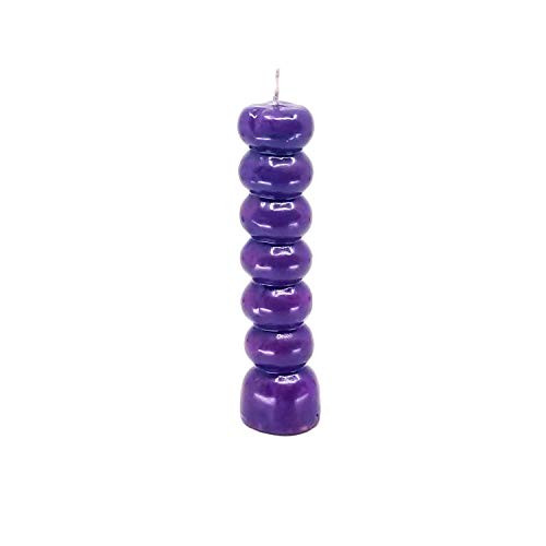 Purple 7 knob Figure Image Candle  Control  Command  Power  Domination  Influence  Spells  Spellwork  and  Ritual Magic