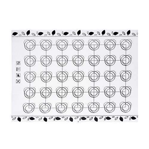 Heat-Resistant Silicone Macaron Baking Mat  Oven Non Stick Baking Tools  For Cake Tools Pastry Sheet Macaron Baking Mat L black