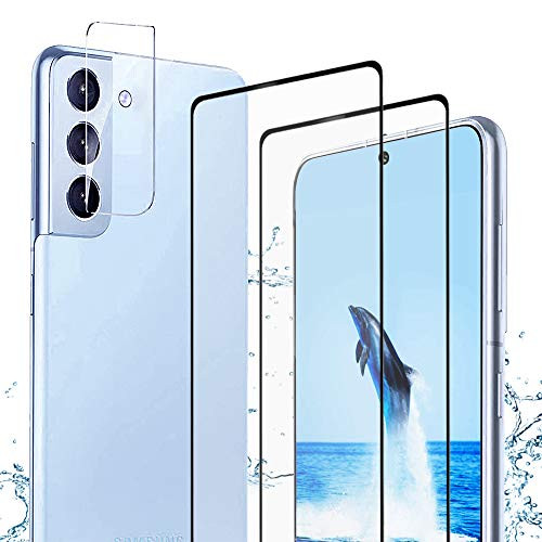 2Plus1  Galaxy S21 Screen Protector Tempered Glass Plus Camera Lens Protector  9H Hardness  Full Coverage  Anti-Scratch Glass Film for Samsung Galaxy S21 5G 2021  6.2 Inch 2Plus1  Galaxy S21 Screen Protector Tempered Glass Plus Camera Lens Protector  9H Hardness  Full Coverage  Anti-Scratch Glass Film for Samsung Galaxy S21 5G 2021  6.2 Inch